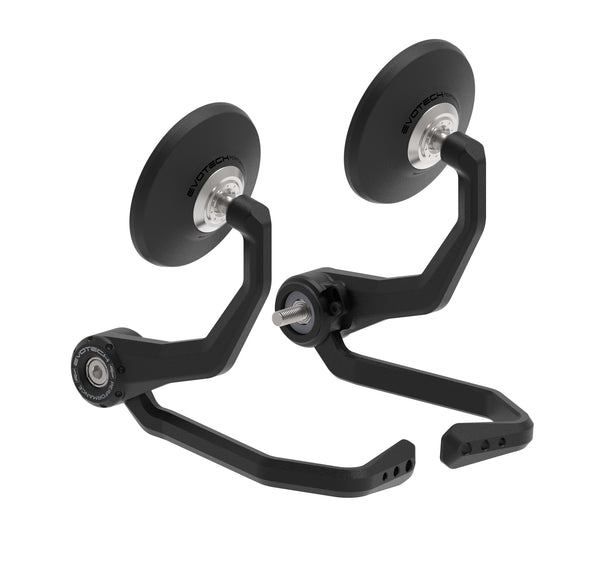 Evotech Bar End Mirrors / Brake and Clutch Protector Kit (Retro) for the Kawasaki Vulcan S SE are a pair of circular mirrors with integrated aluminium lever protectors. EP’s mirrors/lever guards will install to the motorcycle’s handlebar ends using the stainless steel model-specific mounting system.