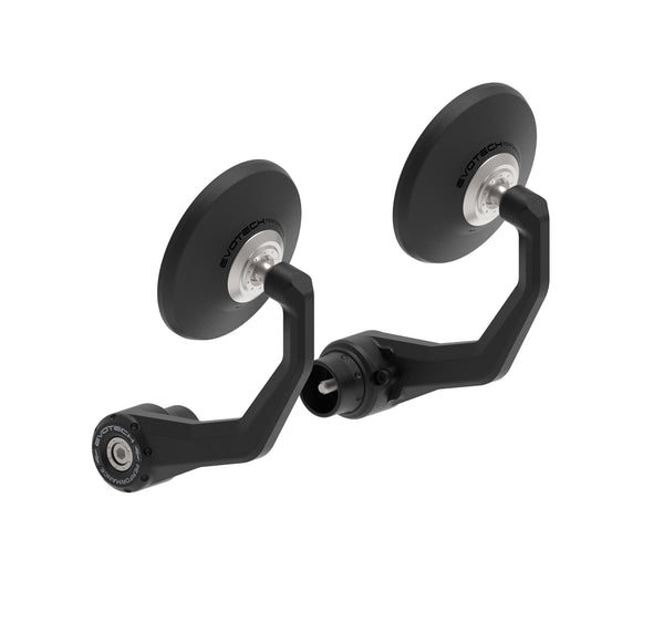 Evotech Performance’s production quality is evident in Evotech Bar End Mirrors (Retro) for the Triumph motorcycle. EP’s circular handlebar end mirrors have powder-coated, aluminium mirror stems, pivot adjustment and stainless steel model-specific installation design.