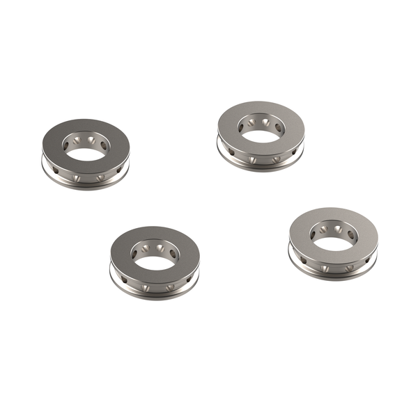 Evotech Titanium Brake Caliper Spacers are manfactured from hard-wearing titanium. The ring shaped spacers are replacement motorcycle parts with an indented design for improved aesthetics.
