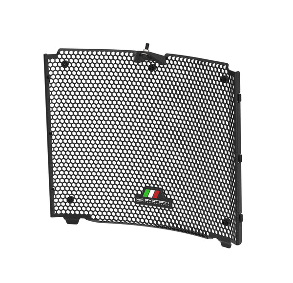 Custom-designed for the Ducati Streetfighter V2, the Evotech Radiator Guard is shaped to precisely fit the motorcycle. The EP rad guard includes rubber bungs to cushion impact whilst the T-Shape logo badge can be changed to display the rider's preferred colour options.