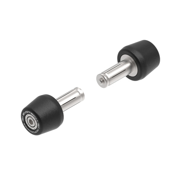 Evotech Race Bar End Weights are the compact, streamlined handlebar weights offered by Evotech Performance. With a models-specific installation design, the stainless steel motorcycle parts have Evotech Performance logos.