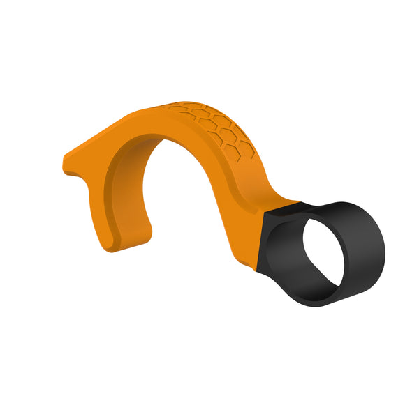 Manufactured in orange and black, the Evotech Front Brake Safety Lock is the ideal motorcycle accessory. The black TPU ring is flexible whilst the orange hook has EP's signature hexagonal matrix detailing.