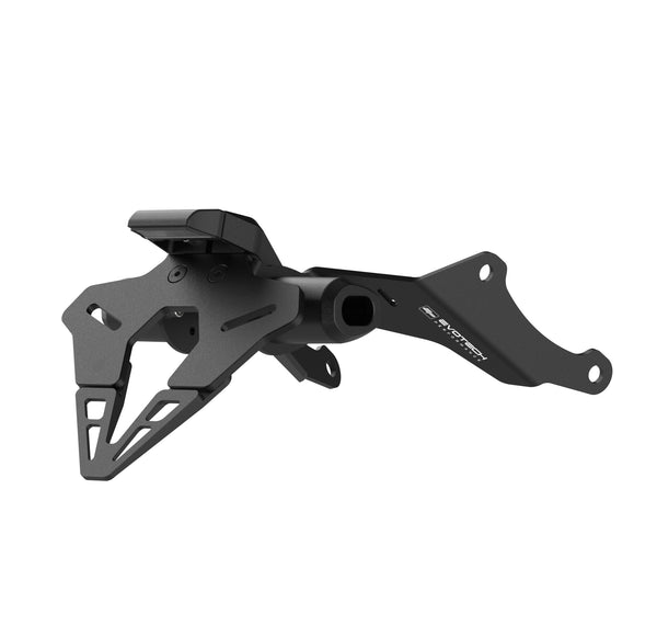 The Evotech Tail Tidy for the Honda CB 1000 Hornet is manufactured from aerospace grade aluminium to accurately fit the motorcycle. The EP fender eliminator also includes an integrated LED licence plate light and insertion points for indicator lights. Finished with a durable, matt black powder-coating, the tail tidy also bears the signature Evotech Performance logos.