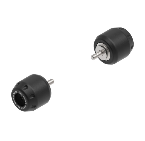 Evotech Bar End Weights (Touring) are CNC-machined from stainless steel to add weight to each motorcycle handlebar end. The EP motorcycle parts have stainless steel model-specific fitting and a matt, black, textured powder-coating.
