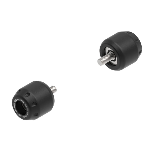 Chrome Kawasaki "Ninja" Engraved Bar Ends Weights Sliders - ZX6R, ZX7R, ZX9R, ZX10R, ZX12R And More! (1987-2012