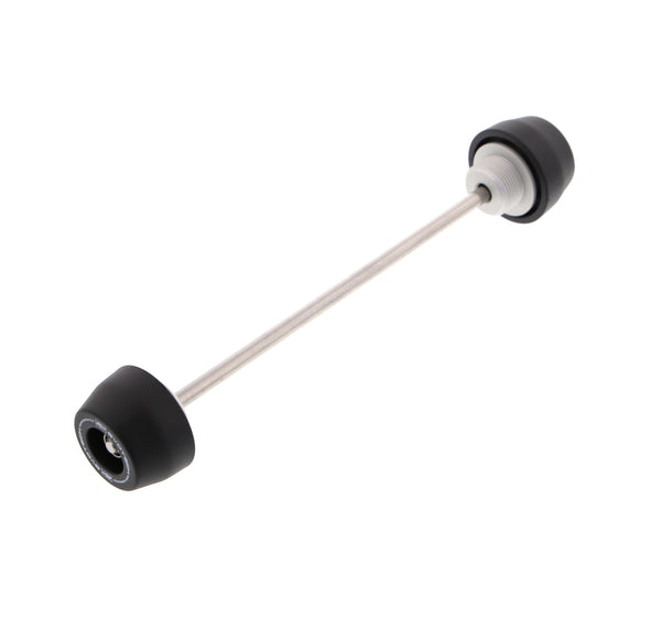 EP Front Spindle Bobbins for the KTM 1290 Super Adventure S are precision-machined nylon crash sliders and aluminium reinforcement spacers. The bobbins are connected using a rolled-thread spindle rod which inserts though the motorcycle’s front wheel fork for robust crash protection.