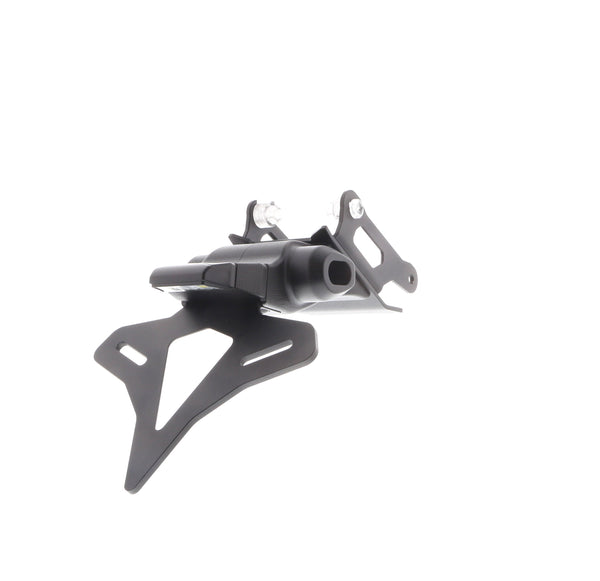 Evotech Tail Tidy for the Honda CBR1000RR-R SP has a bespoke design to fit to existing mounting points and tidy the motorcycle licence display. The EP fender eliminator is CNC-machined from aluminium, powder-coated and fitted with a new bright LED light for the licence plate.