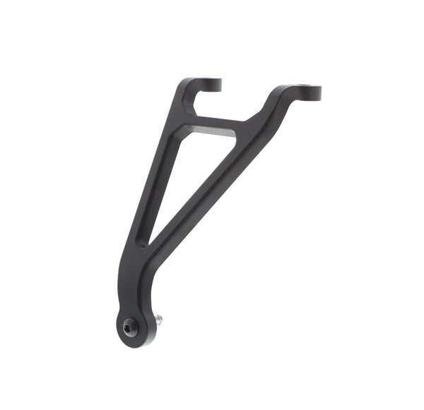 Evotech Exhaust Hanger for the CBR1000RR-R SP is precision shaped to accurately replace the exhaust side pillion footpeg. The EP replacement footpeg bracket is CNC-machined from aluminium with a discreet black powder-coating.