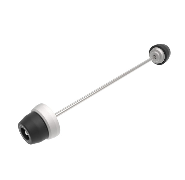 EP Rear Spindle Bobbins for the Triumph Tiger 1200 GT Pro is made from two nylon and aluminium crash protection bungs held together by a stainless steel spindle rod.