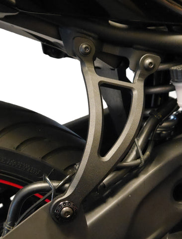 Evotech Yamaha YZF-R3 Exhaust Hanger & Pillion Footpeg Removal Kit (2015+)