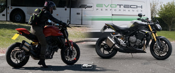 It’s MCN Week! Evotech Performance parts installed on two MCN Fleet Motorcycles