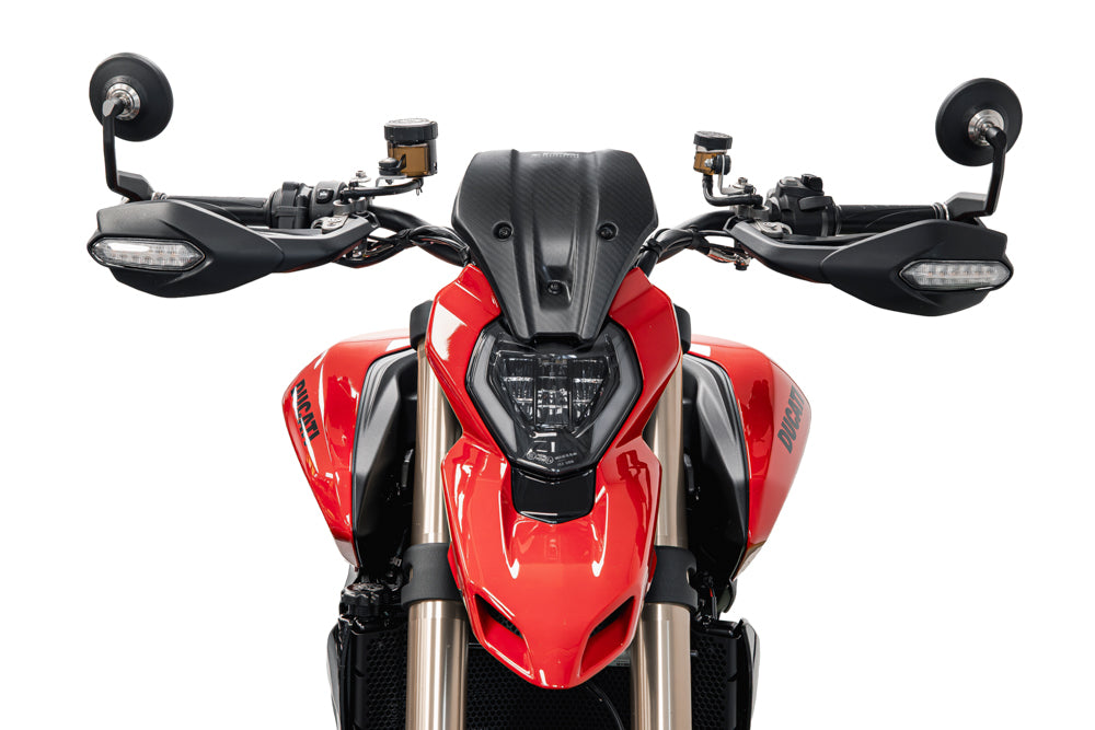 Ducati Hypermotard V2 (2026+) Handguard Bar End Mirrors (Retro)