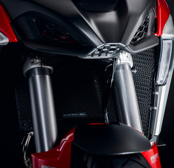 Evotech Radiator Oil Cooler Guard Set - Ducati Multistrada V4 Pikes Peak (2022 - 2024)