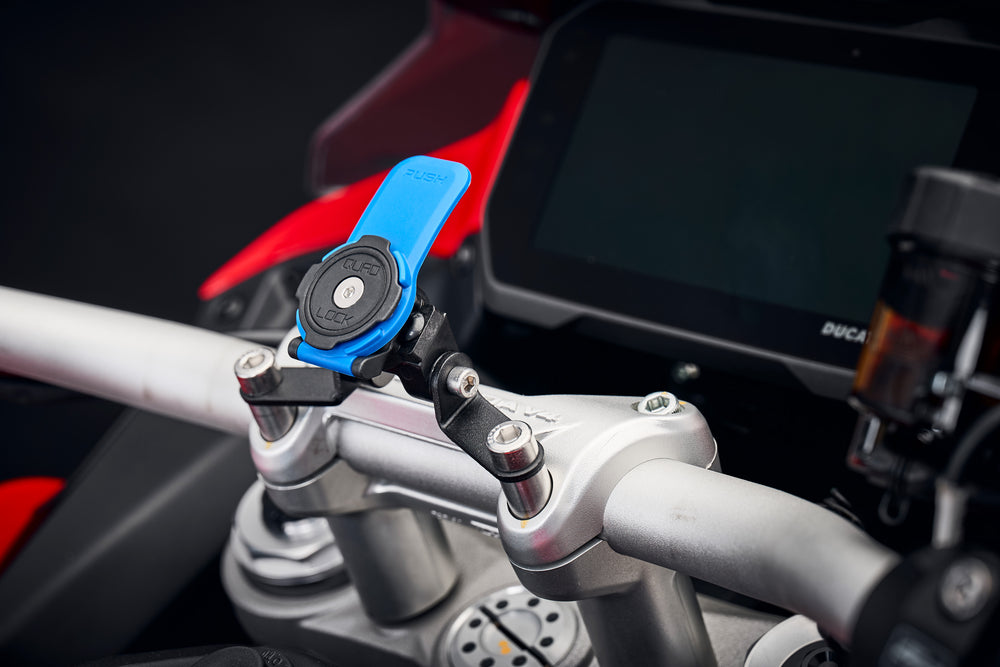 Evotech Quad Lock Handlebar Clamp Sat Nav Mount - Ducati Multistrada V4 S Sport (2021+)