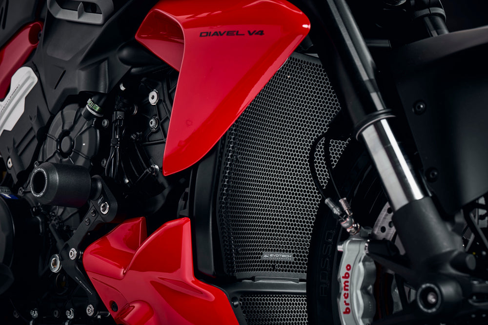 Click V4 Radiator Evotech Ducati Diavel V4 Radiator and Oil Cooler Guard Set (2023 ...