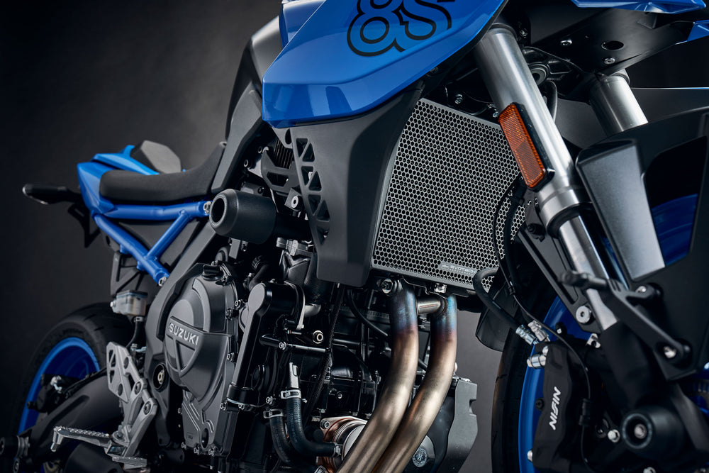 Grille Protection Radiateur Moto GSX-8S 2023-2025 - Alliage Aluminium CNC Noir - Anti-débris - 7