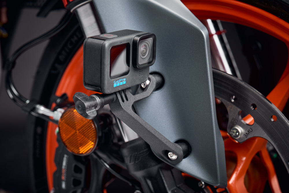 Evotech Action / Safety Camera Front Mudguard Mount - KTM 390 Duke (2024+)