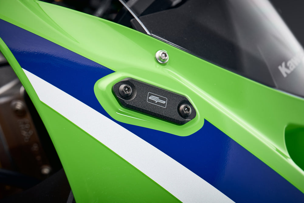 Evotech Mirror Blanking Plates - Kawasaki Ninja ZX-6R (2024+)