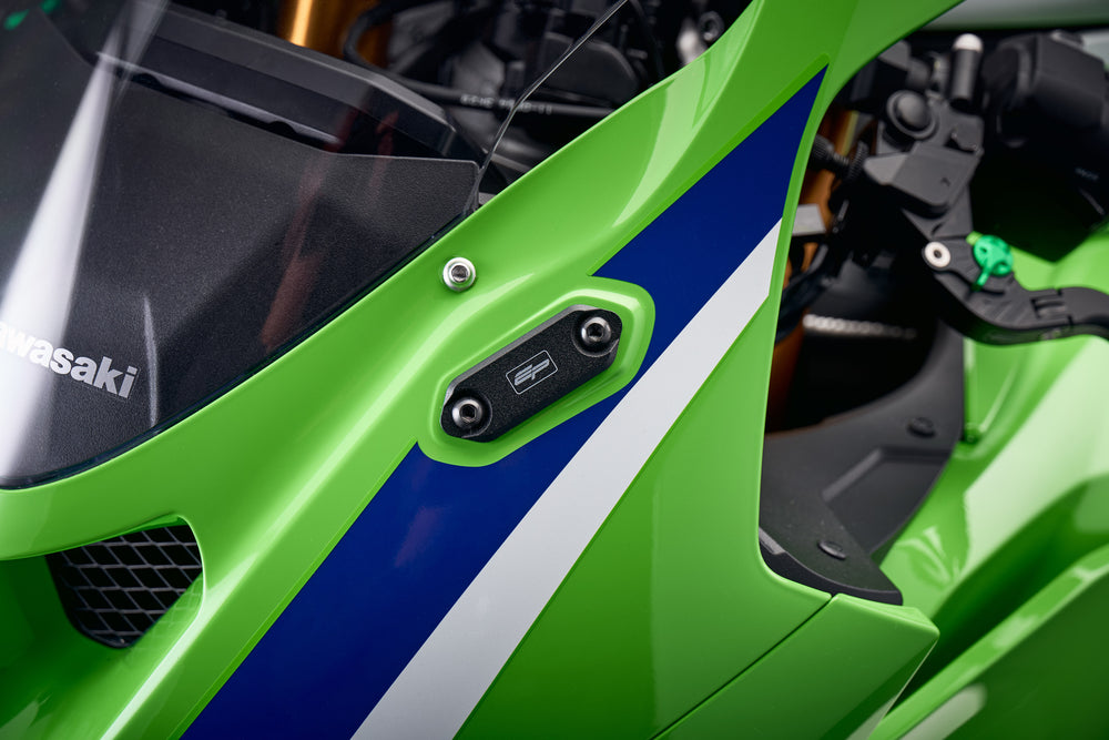 Evotech Mirror Blanking Plates - Kawasaki Ninja 500 (2024+)