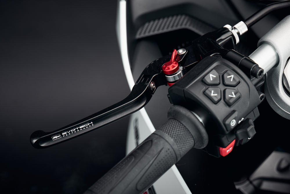 Evotech Evo Folding Clutch and Short Brake Lever set - Triumph Bonneville T120 Black  (2016+)