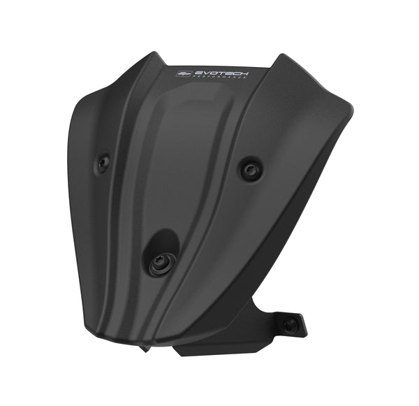 The Evotech Fly Screen for the BMW F 900 R has an aerodynamically shaped shield, held by an aluminium bracket. The Evotech motorcycle part is supplied with all required fasteners.