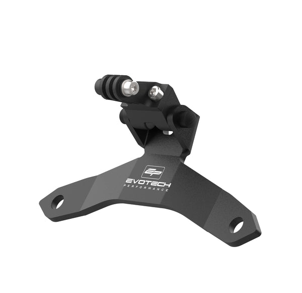 The Evotech Sat Nav Bracket, precision machined from aluminium with a matt, black powder-coating, has a Beeline Moto interface secured at two points. Evotech's motorcycle sat nav accessory has a model-specific shaping to accurately match the OE fitment points.