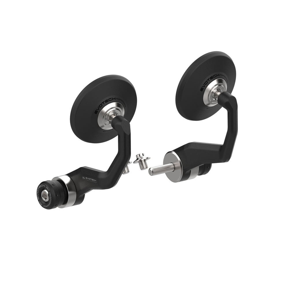 Retro Rallye Mirror Evotech Handguard Bar End Mirrors | Retro | BMW R 1250 GS Adventure ...