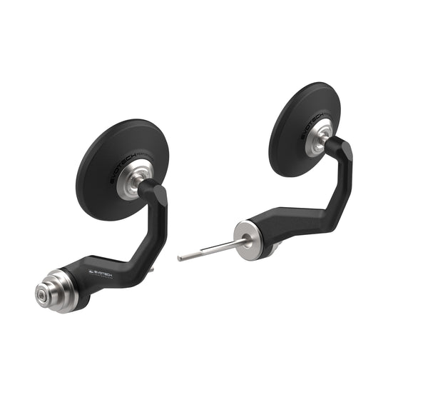 Evotech Handguard Bar End Mirrors (Retro) - Ducati DesertX (2022+)