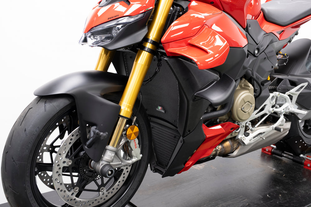 Click V4 Radiator Evotech Radiator Guard Set | Ducati Streetfighter V4 – Evotech-Performance
