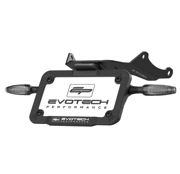 The Evotech Tuck Tail Tidy Including Indicators has a model-specific interface plate for a precise fit to the motorcycle. The kit includes the Evotech Performance motorcycle part and two aluminium sequential indicators.