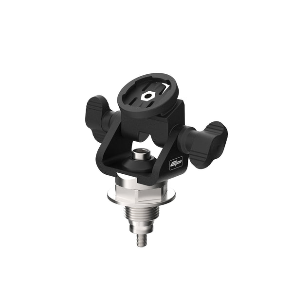The Evotech Beeline Moto 2 Compatible Sat Nav Mount attaches to the motorcycle’s top yoke with a replacement stainless steel bolt which has fitting point for an expanding collect locator. The Evotech motorcycle accessory then secures a Beeline Moto 2 interface in position with wing screws for angle adjustment.