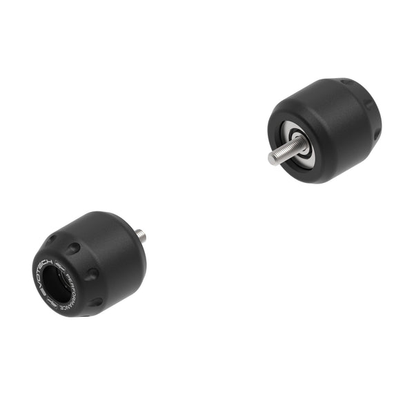 EP Bar End Weights (Touring) for the Royal Enfield Guerrilla 450 are a pair or replacement bar end weights crafted from stainless steel with matt, black powder-coating. The large EP bar ends have a specific installation design to ensure a seamless fit.