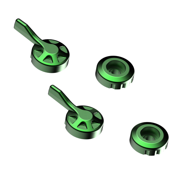 Evotech Evo Brake And Clutch Lever Green Adjusters