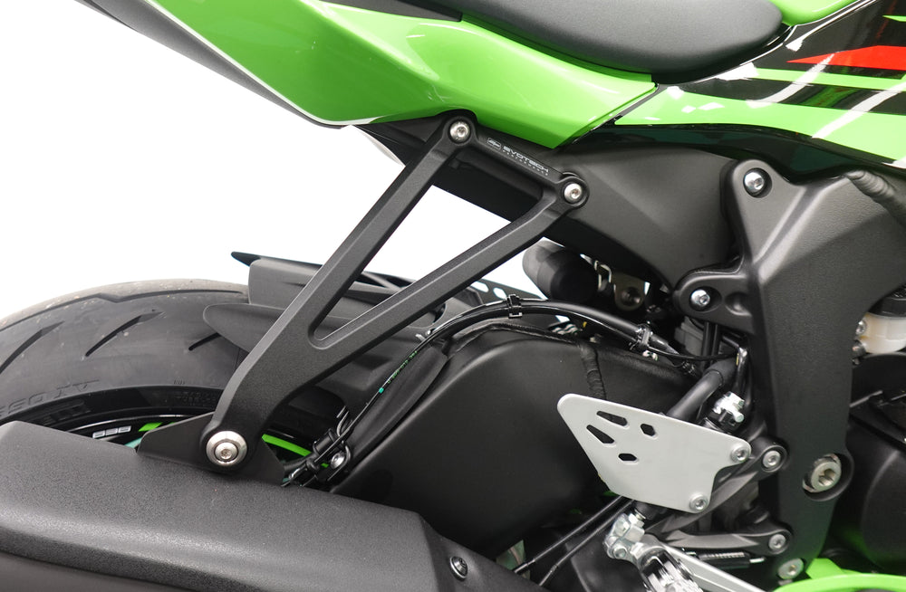 Evotech Exhaust Hanger & Pillion Footpeg Removal Kit - Kawasaki Ninja ZX-4R SE (2023+)