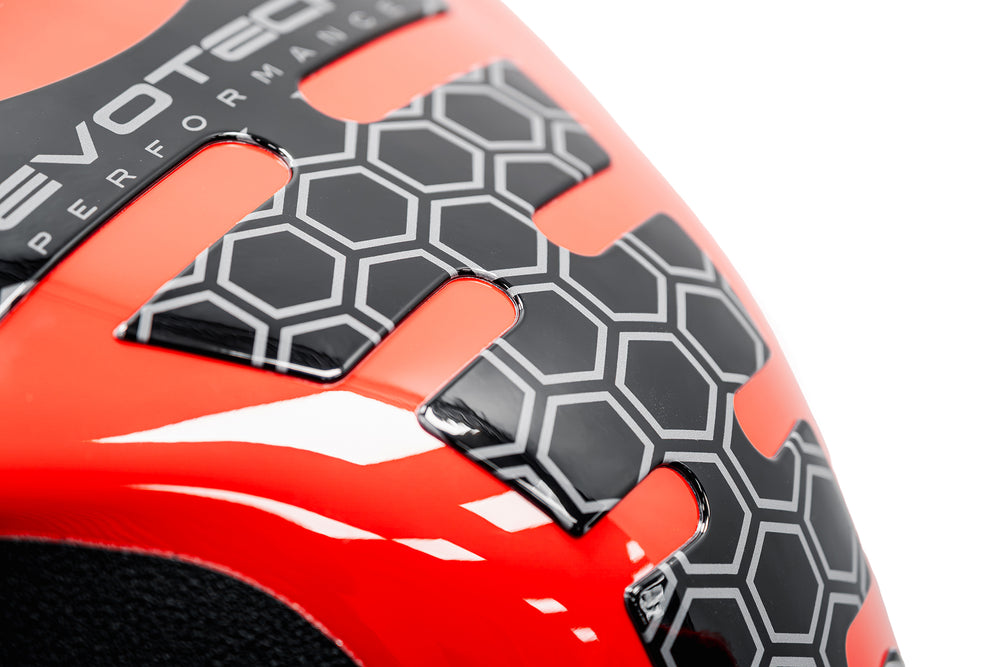 Evotech Motorcycle Fuel Tank Protector Sticker - Dark Grey Hexagon Pattern