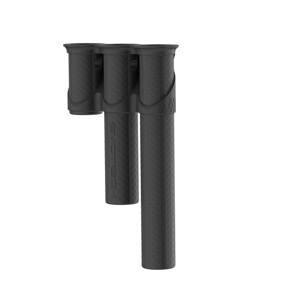 The Evotech Cable Tie Holder is produced in one piece, holding three different sizes of zip ties. 