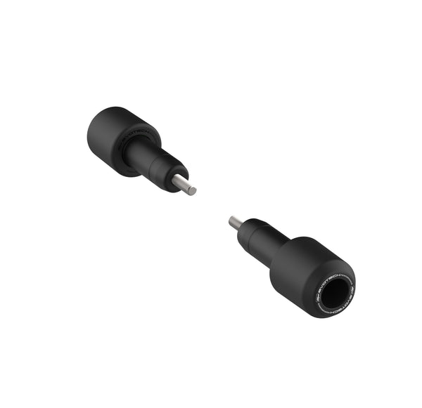 The durable nylon Evotech Crash Protection large bobbin heads for the Yamaha Tracer 7, have aluminium spacers and stainless steel bolts for strong motorcycle protection.