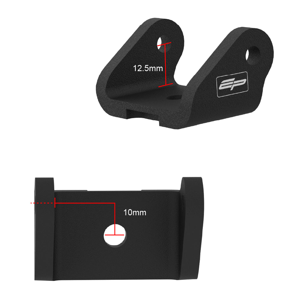 Top Yoke Mounting Bracket Height 12.5mm, Offset 10mm