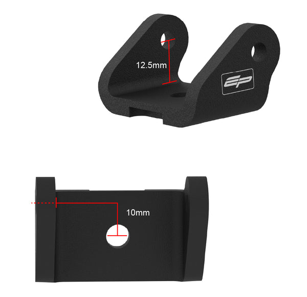 Top Yoke Mounting Bracket Height 12.5mm, Offset 10mm