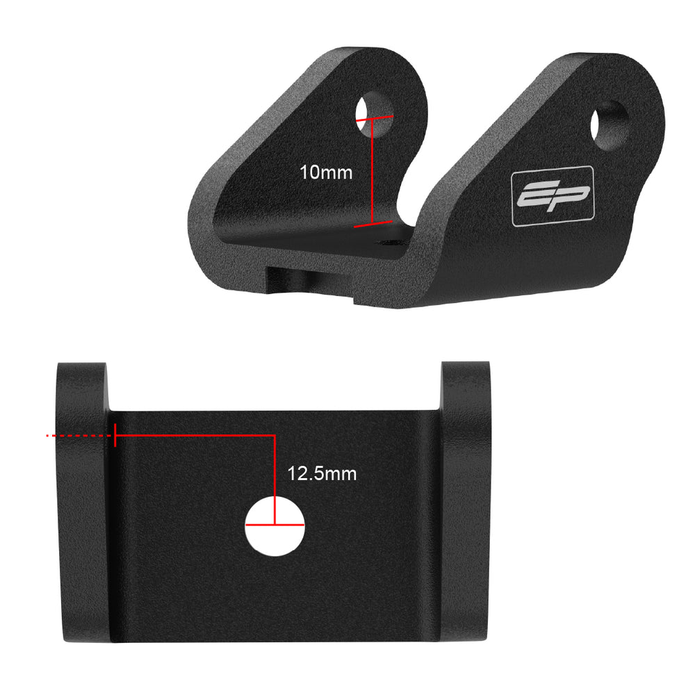 Top Yoke Mounting Bracket Height 10mm Offset 12.5mm