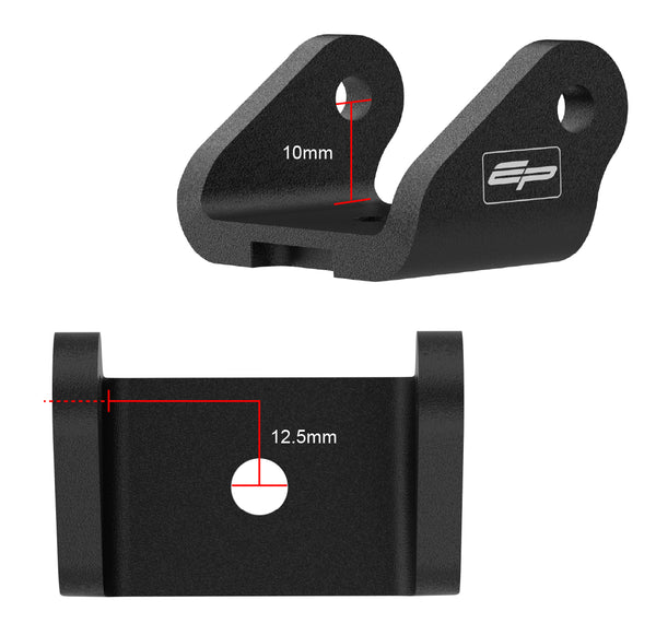 Top Yoke Mounting Bracket Height 10mm Offset 12.5mm