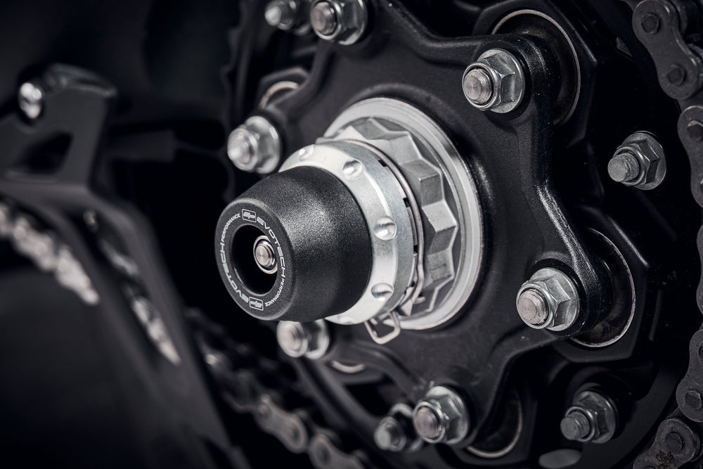 Evotech Rear Spindle Bobbins - Triumph Speed Triple 1200 RX (2025+)