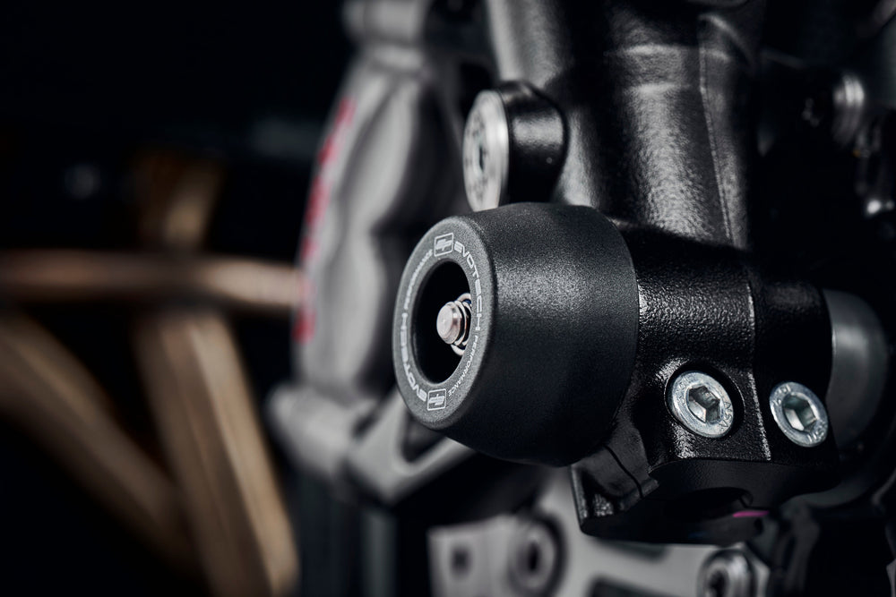 Evotech Front Spindle Bobbins - Triumph Street Triple RS (2017-2019)