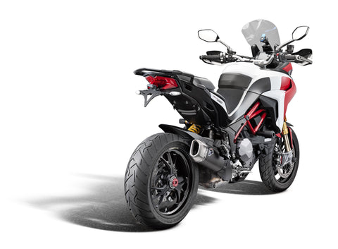 Evotech Performance Tail Tidy for the 2019 Ducati Multistrada 1260 Pikes Peak Full Bike Rear Offside Angled View