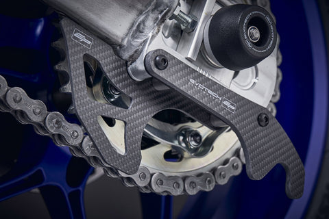 Yamaha R7 Rear Set Plates EP Toe Guard/Paddock Plates | Carbon Fibre | Yamaha YZF-R7 – Evotech ...