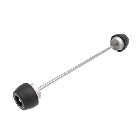EP Front Spindle Bobbins for the Triumph Tiger 1200 Rally Pro is crash protection for the front motorcycle spindle consisting of injection-moulded nylon crash sliders, supported with aluminium inners and fastened by a stainless steel spindle rod.