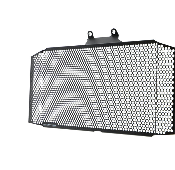 Front facing view of the  EP Radiator Guard for Suzuki GSR750 ABS and Non-ABS