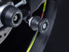 EP Paddock Stand Bobbins fitted effortlessly into the rear wheel swingarm of the Suzuki GSX-R1000R.