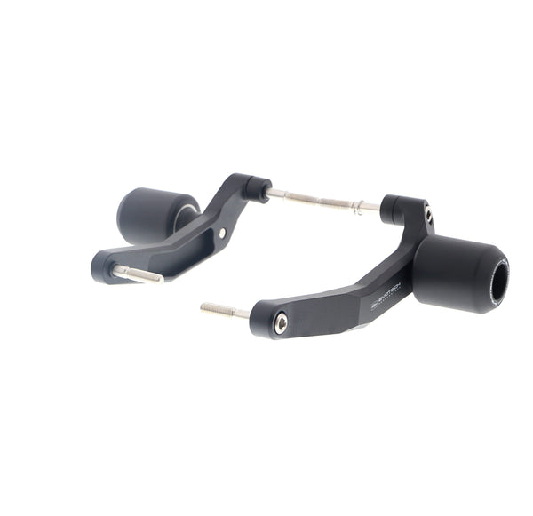 With a bespoke shape to accurately fit to the Triumph Speed Triple, the aluminium brackets for the Evotech Crash Protection extend EP's 60mm large crash bungs.